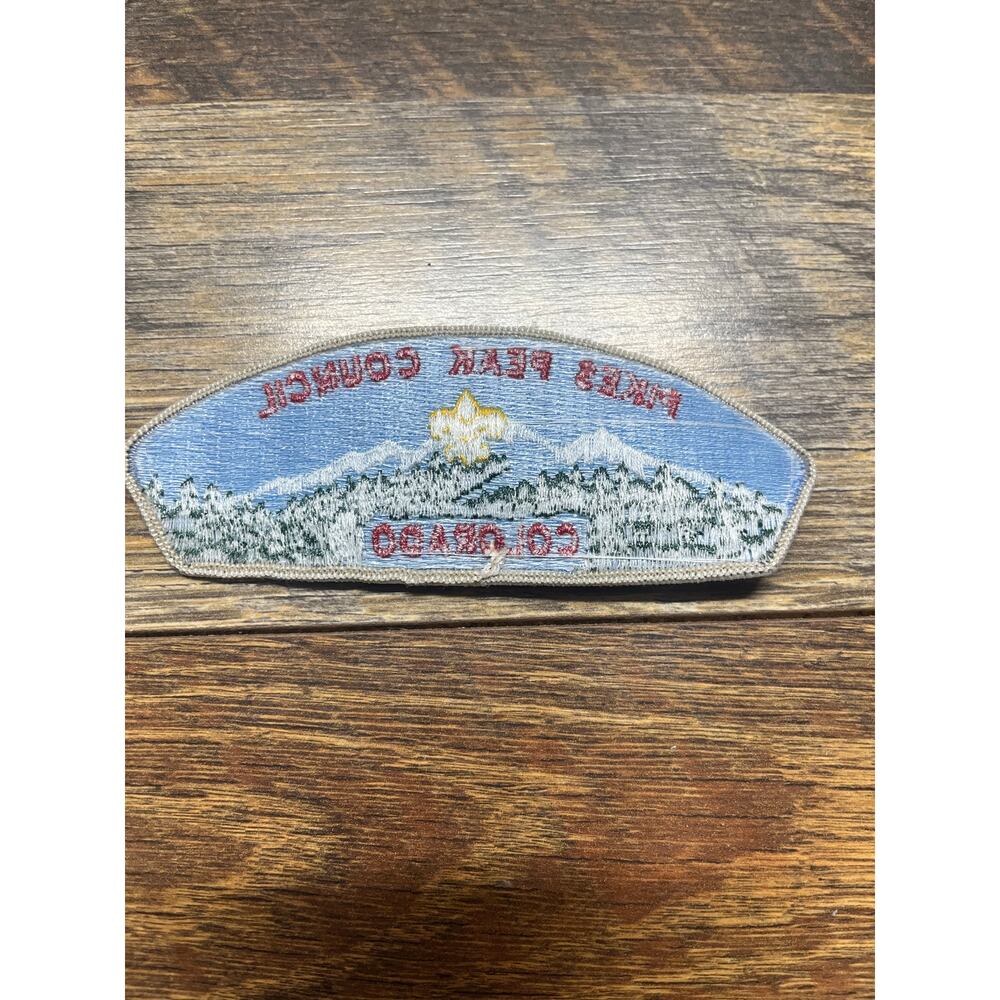 Vintage Estate Boy Scout Pikes Peak Council Colorado Patch - Picture 2 of 2